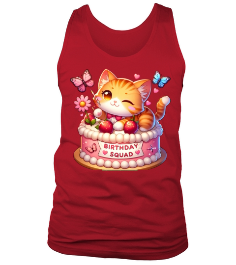 Birthday Squad Little Cute Cat Birthday Tank Top Unisex