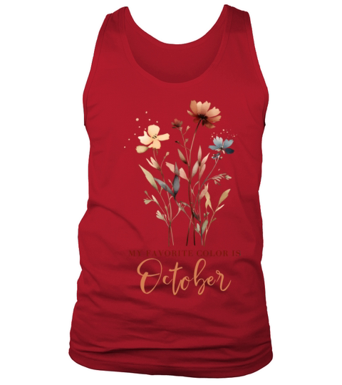 Colorful Autumn Flowers with Quote Tank Top Unisex