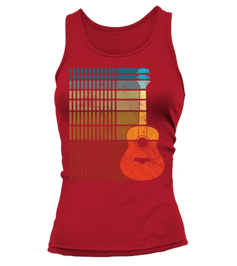 70s Retro Vintage Guitar Music Tank top Woman