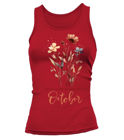 Colorful Autumn Flowers with Quote Tank top Woman