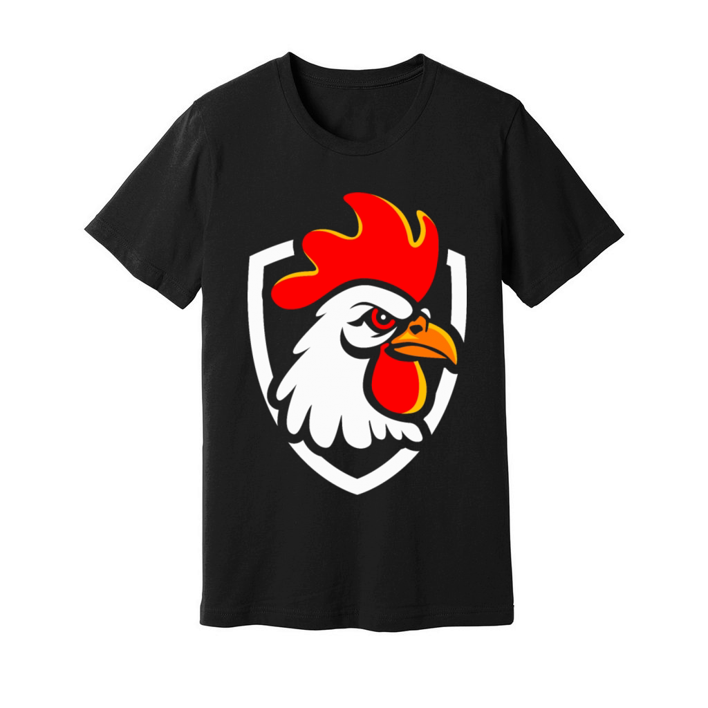 Rooster head Unisex Jersey Tee