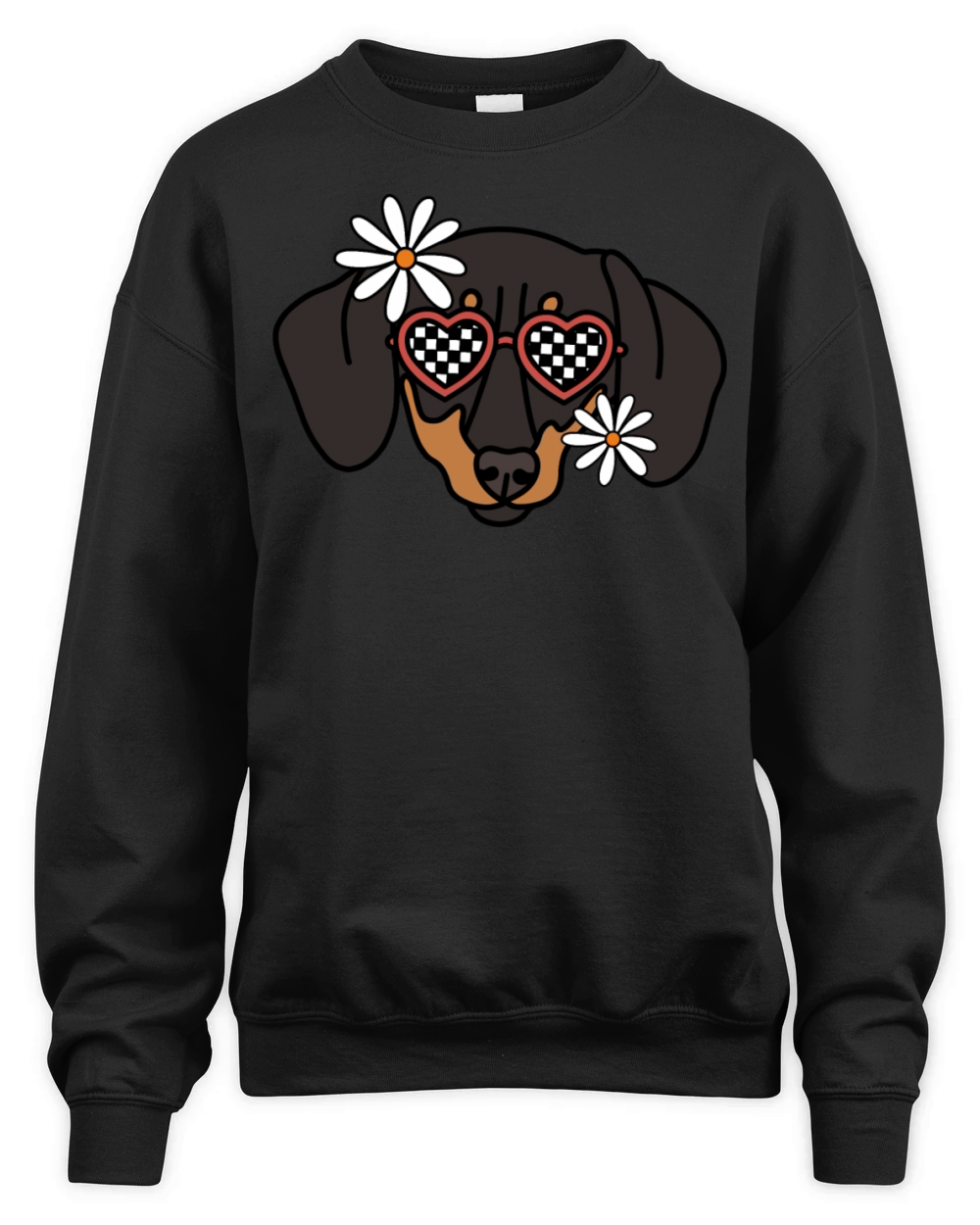 Duschund retro dog Unisex Premium Crewneck Sweatshirt
