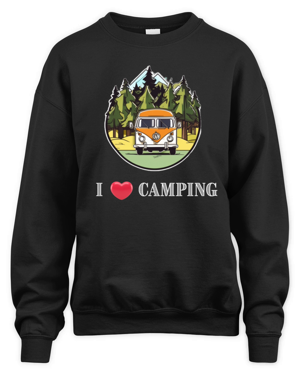 i love camping Unisex Premium Crewneck Sweatshirt
