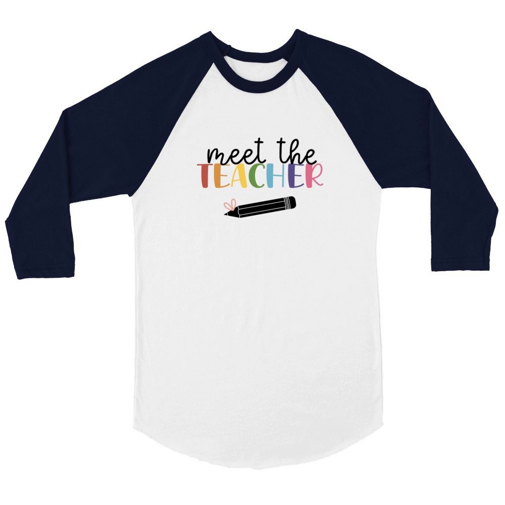 Teacher Unisex ¾ sleeve Raglan T-shirt