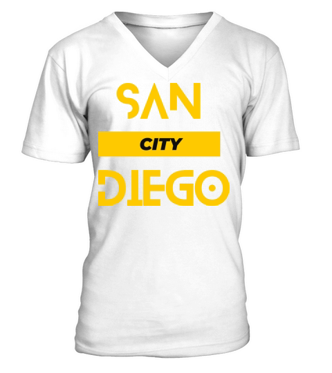 San Diego City V-Neck T-shirt