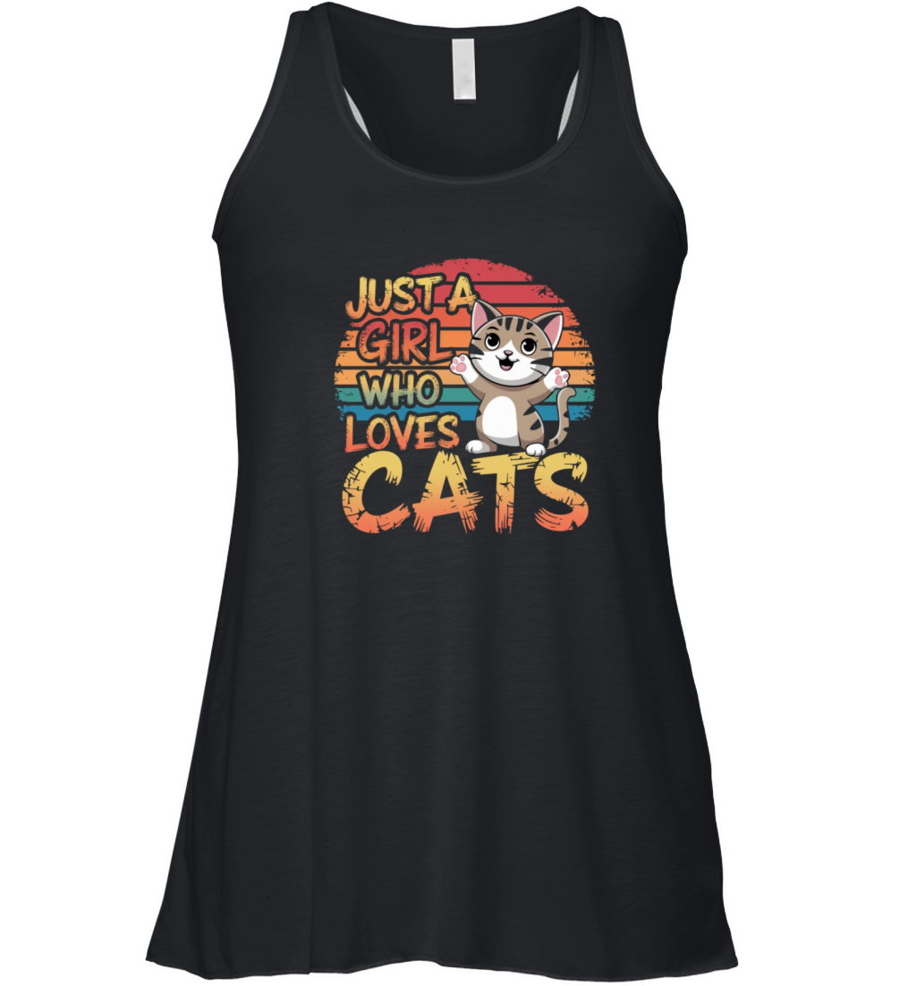 Just A Girl Who Loves Cats Women's Flowy Tank Top
