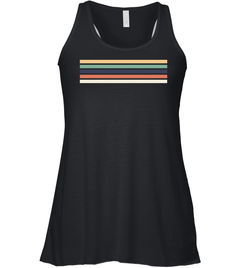 Retro stripe design with vintage vibe Women's Flowy Tank Top
