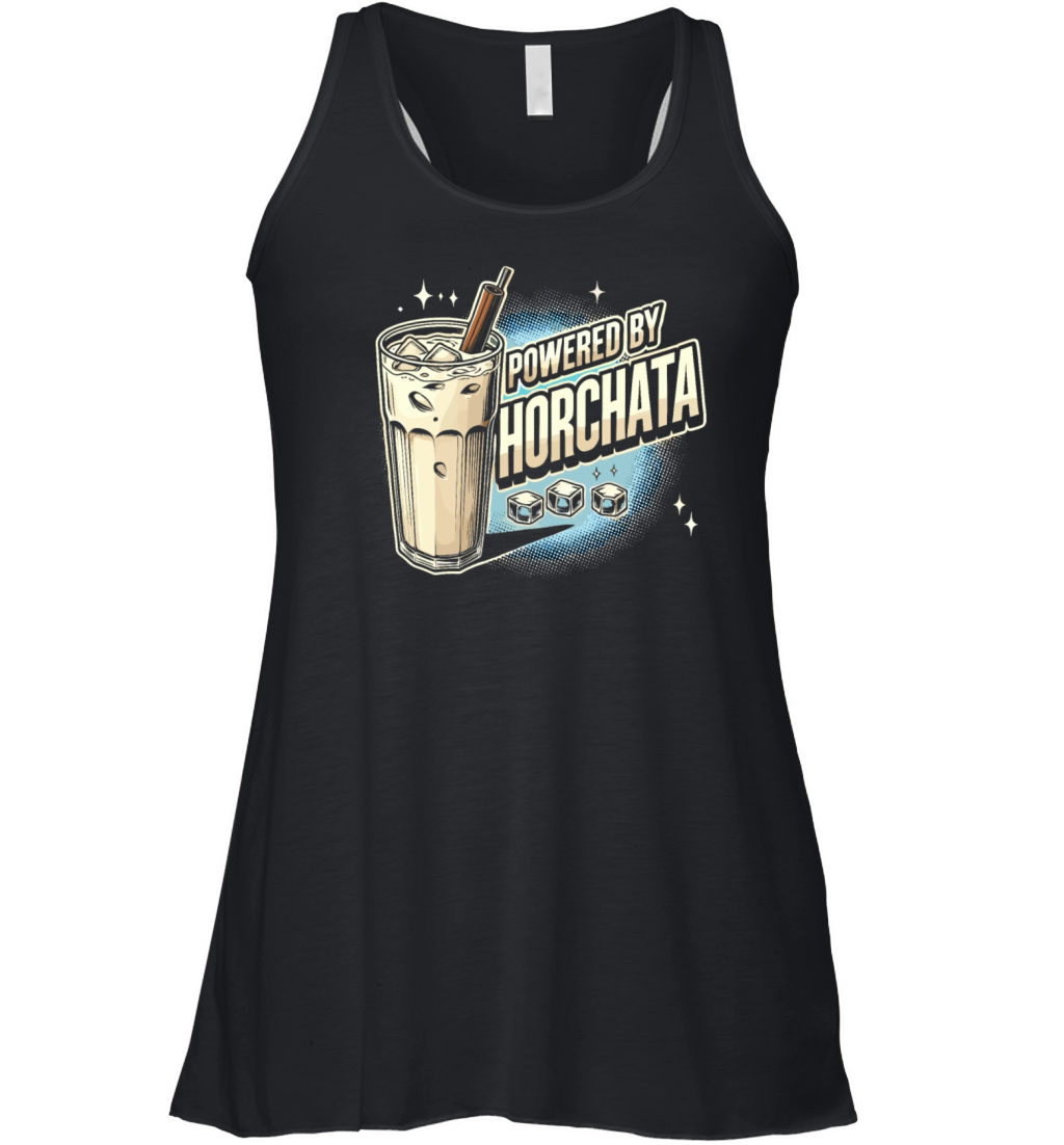Vintage Retro Style Horchata Mexican Drink Summer Women's Flowy Tank Top