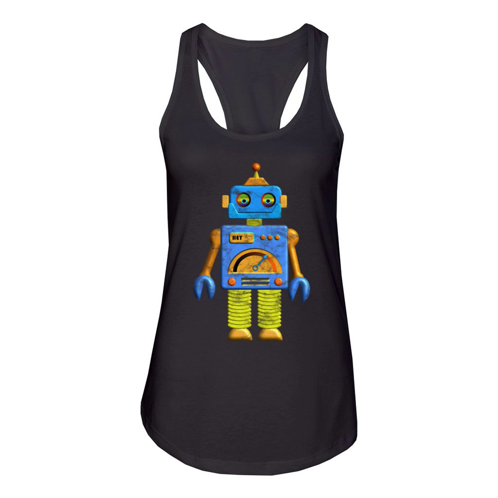 Hey Robot Vintage Women's Racerback Tank