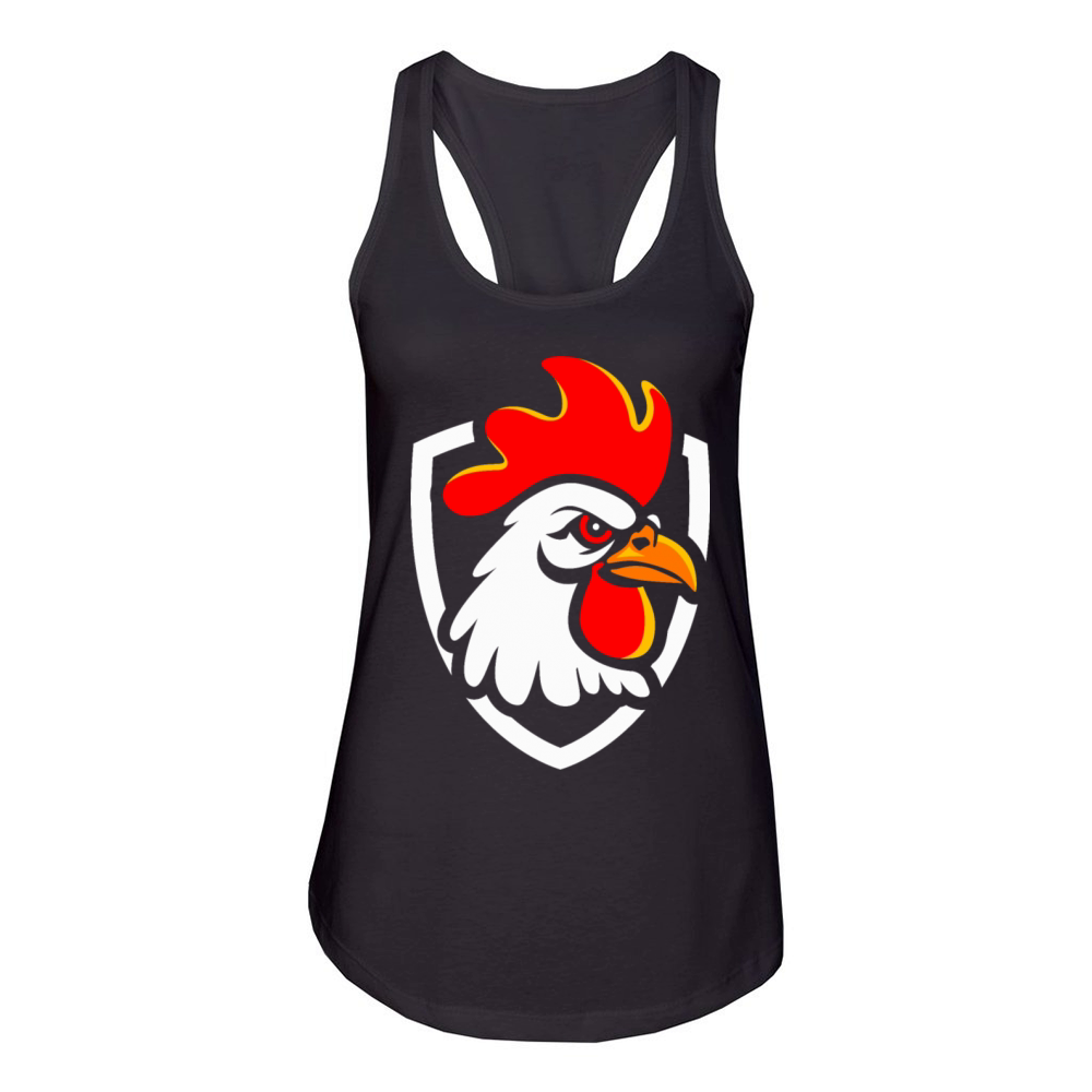 Rooster head Women's Racerback Tank