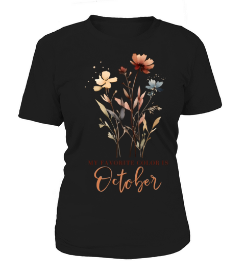 Colorful Autumn Flowers with Quote Women's T-Shirt