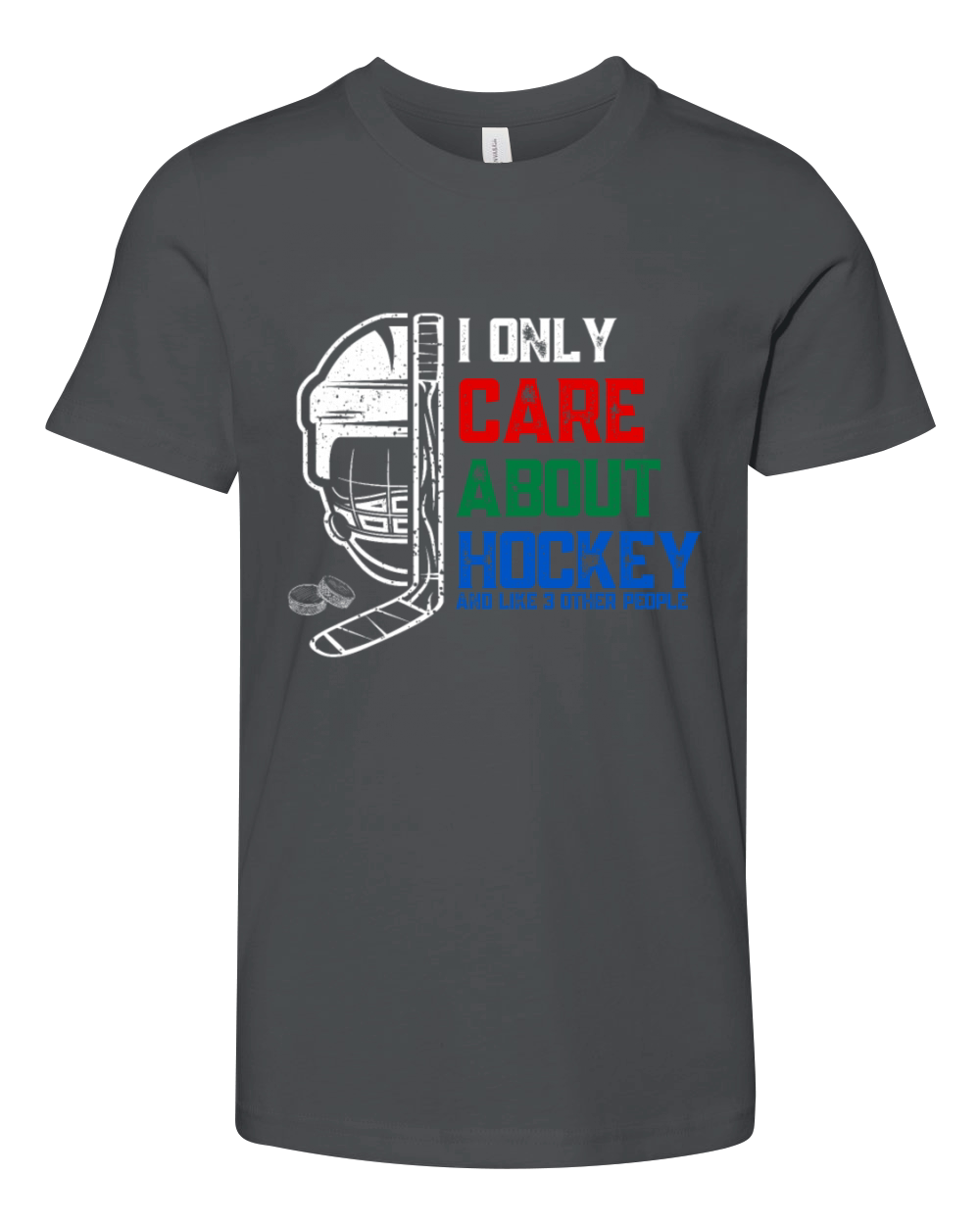 I Only Care About Hockey Youth Unisex Jersey Tee