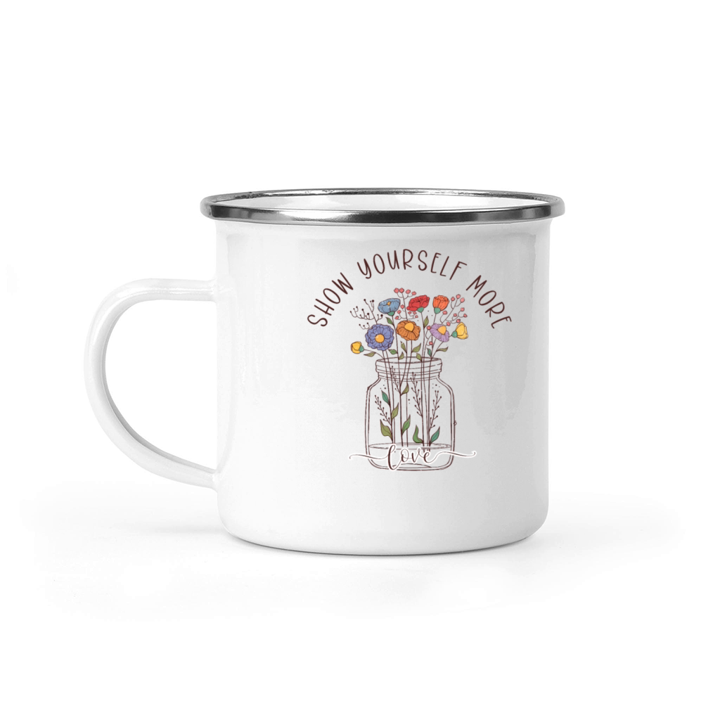 Self-Love Vintage Wildflowers Camping Mug