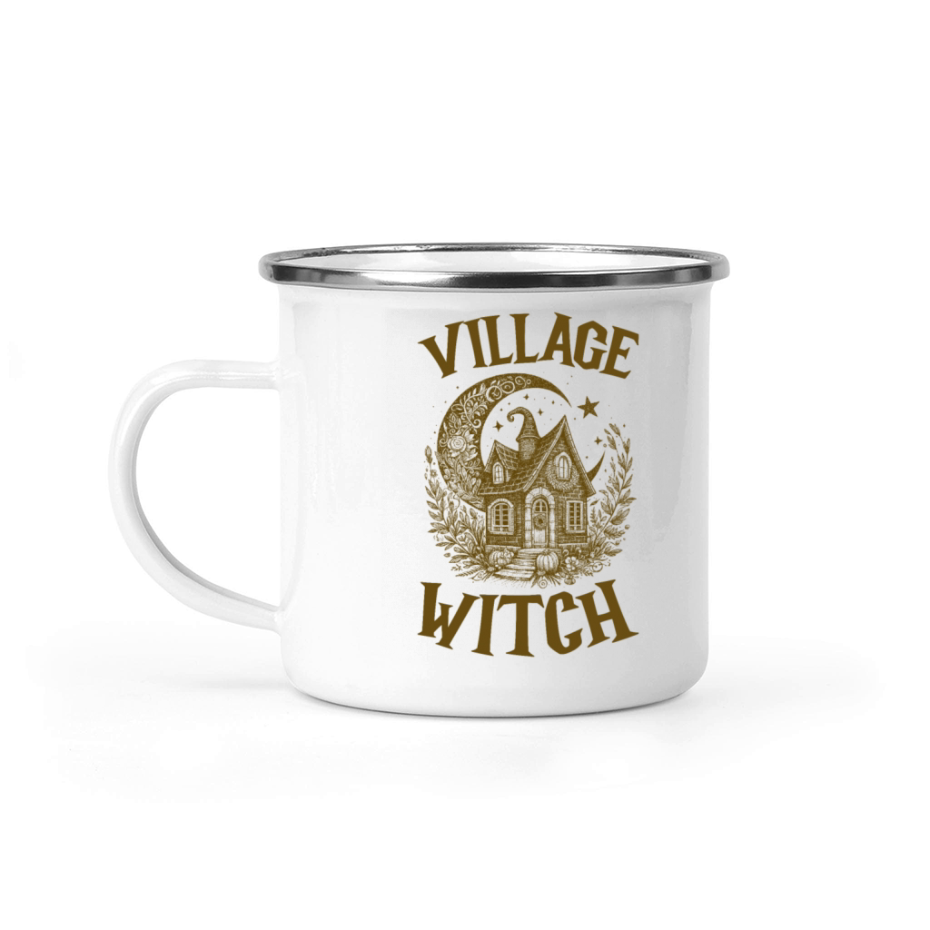 Village Witch Salem Vintage Halloween Camping Mug