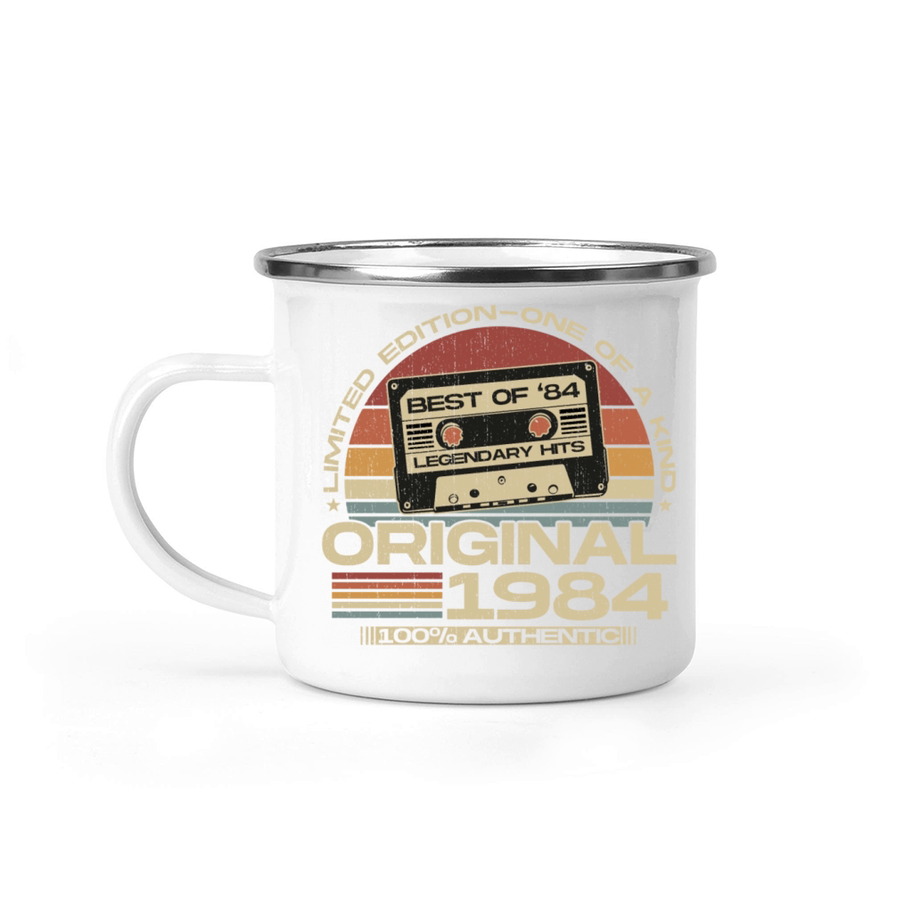 Vintage 1984 Retro 40th Birthday Camping Mug