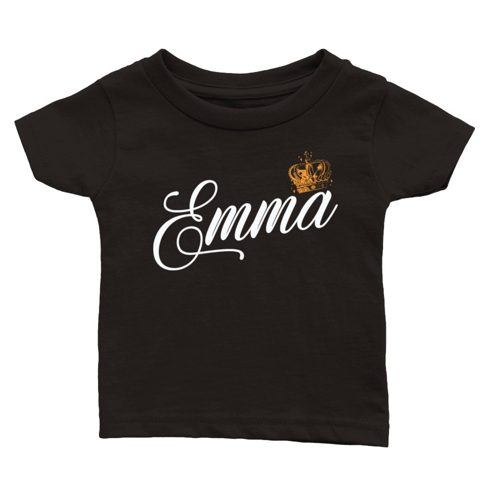 Emma Name for Women Kids Toddlers - Emma Custom Classic Baby Crewneck T-shirt