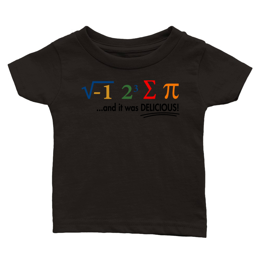 I Ate Some Pie And It Was Delicious 8 Pi Day 1WH2 Classic Baby Crewneck T-shirt