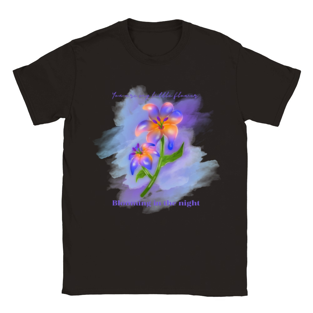 My Midnight Flower Classic Kids Crewneck T-shirt