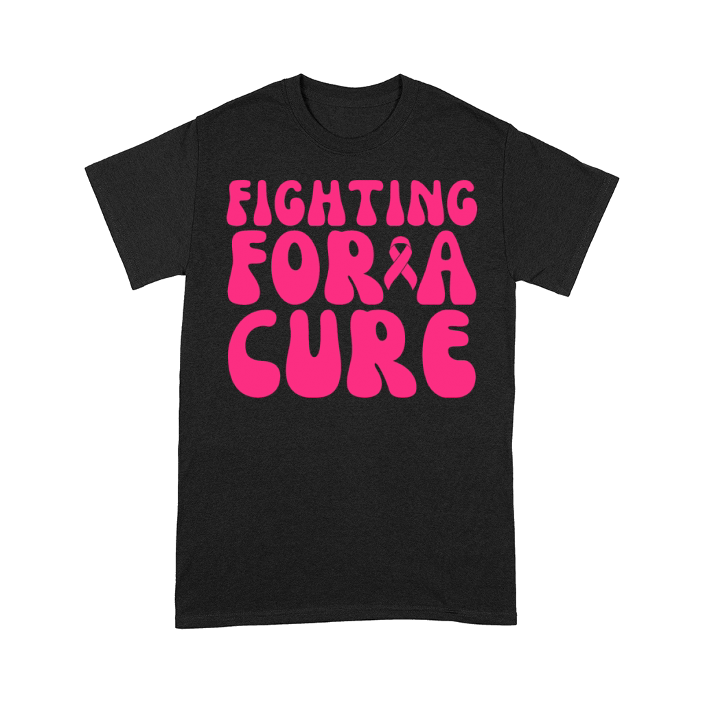Fighting For A Cure Breast Cancer Awareness Comfort T-shirt