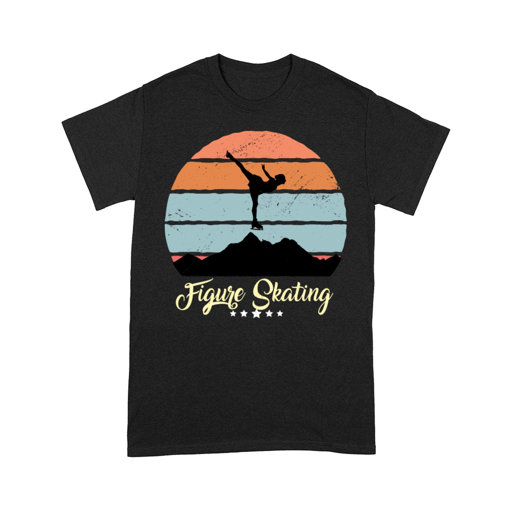 Figure Skating Vintage Retro Sunset Sport Comfort T-shirt