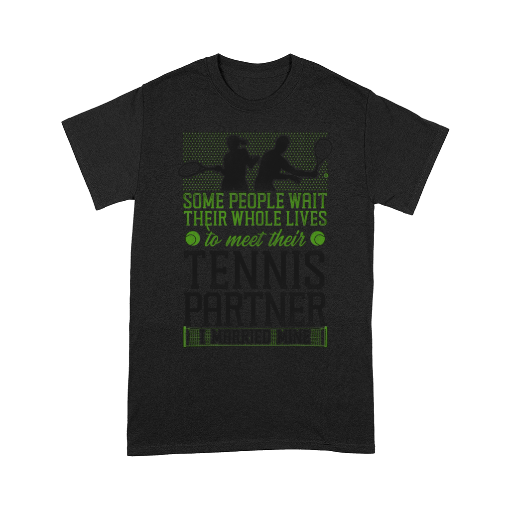 Funny Tennis Player Racket Husband Comfort T-shirt