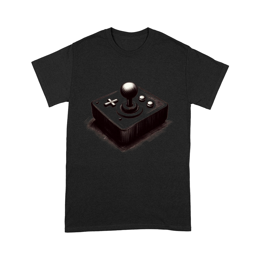Gamer retro Joystick vintage charcoal gaming art 4 Comfort T-shirt