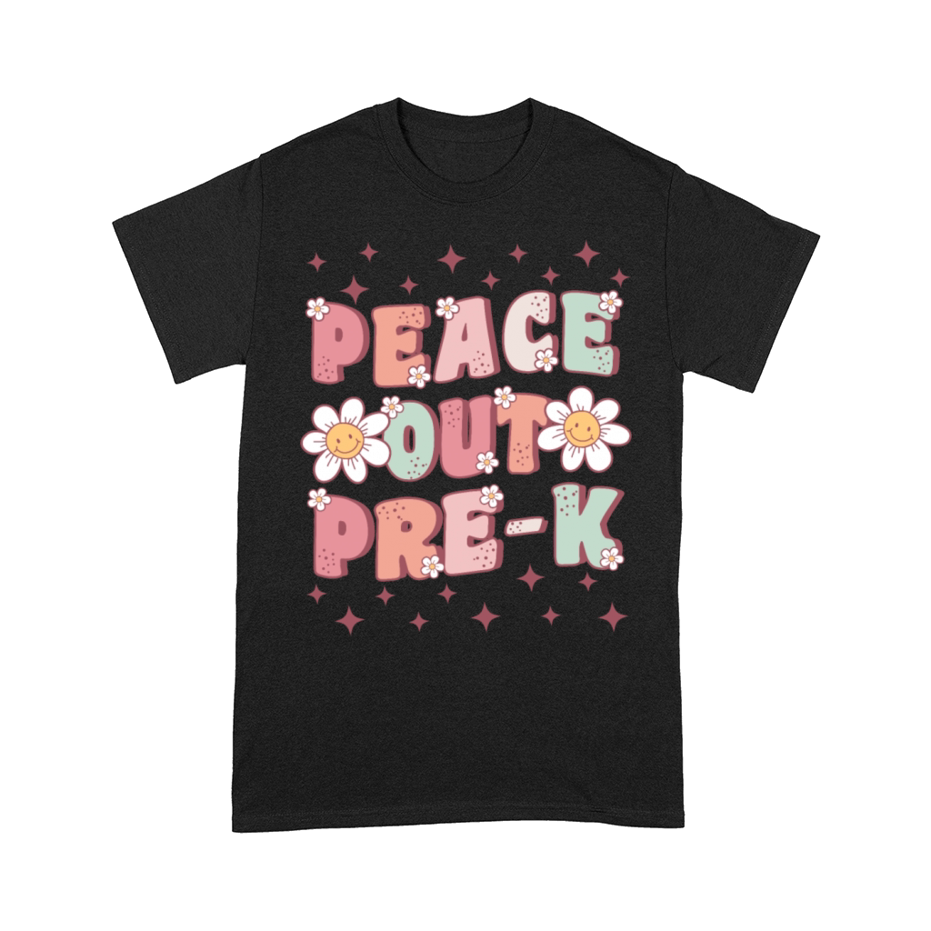 Peace Out PreK Groovy Last Day of School Comfort T-shirt