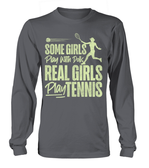 Funny Tennis Player Racket Girl Long sleeved Unisex