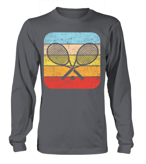 Funny Tennis Player Racket Retro Long sleeved Unisex