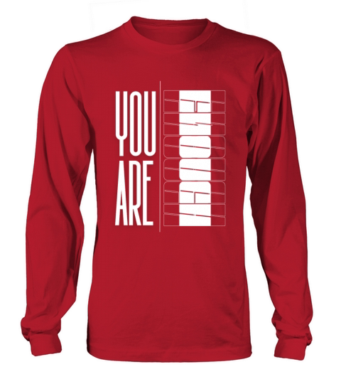 You Are Enough" Inspirational Optical quote Long sleeved Unisex