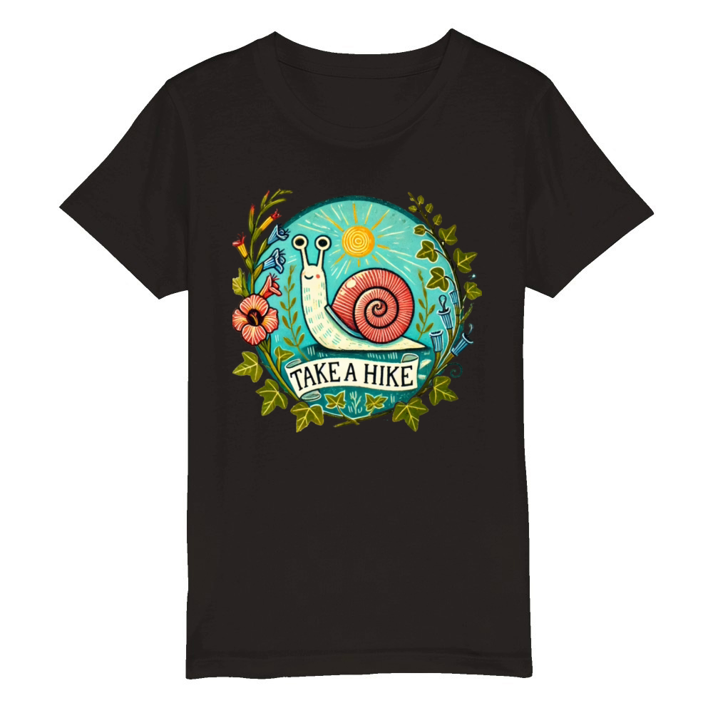 Take a Hike Organic Kids Crewneck T-shirt