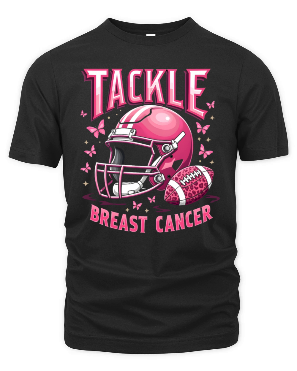Breast Cancer Pink Awareness Design Organic Unisex T-shirt