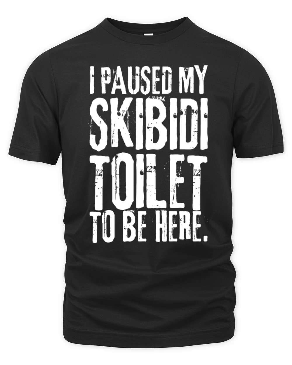 I Paused My Skibidi Toilet to be Here funny Unisex Organic Unisex T-shirt
