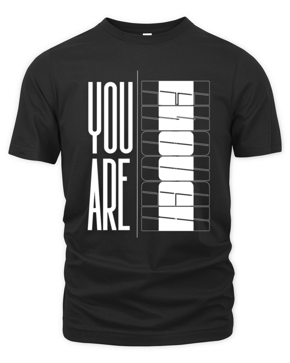 You Are Enough" Inspirational Optical quote Organic Unisex T-shirt