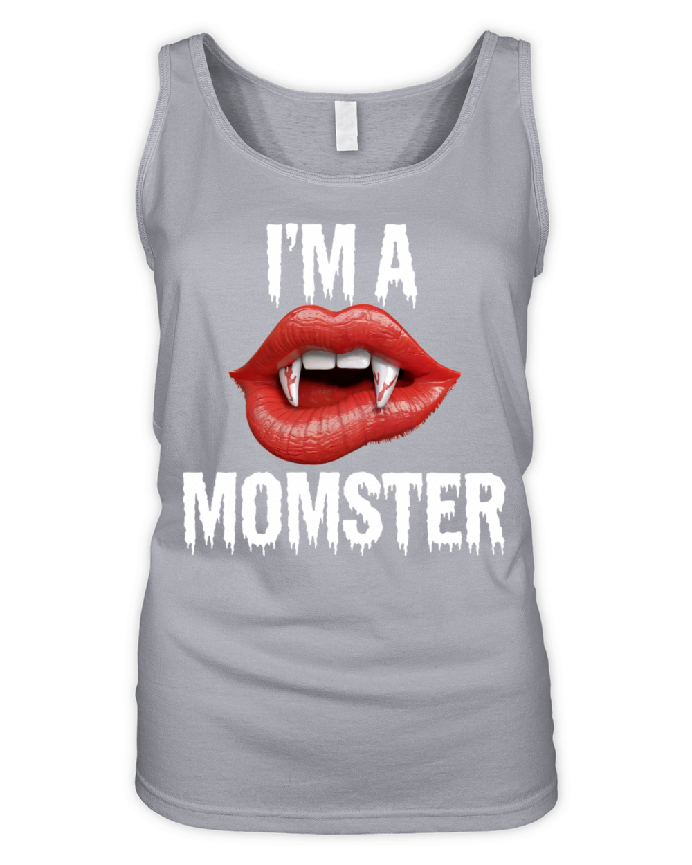 Spooky HALLOWEEN Vampire MOMSTER Shirt for Mom Organic Women's Tank Top