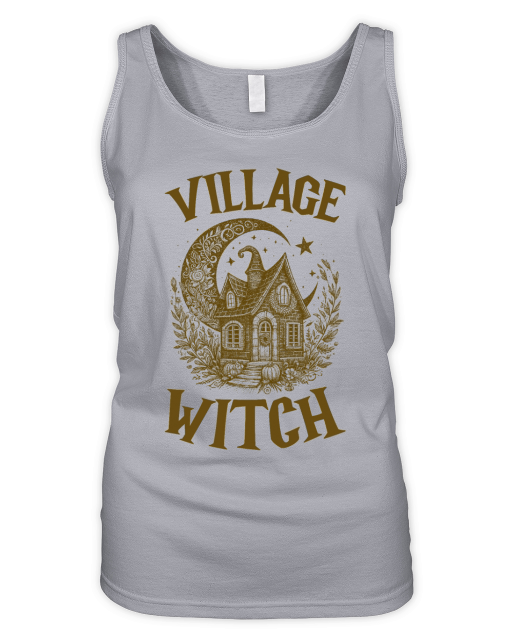 Village Witch Salem Vintage Halloween Organic Women's Tank Top