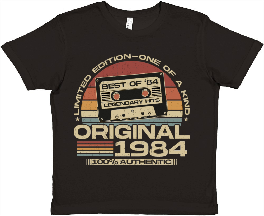 Vintage 1984 Retro 40th Birthday Premium Kids Crewneck T-shirt