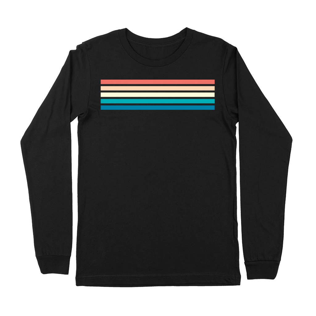 Retro stripe design with vintage vibe Premium Long Sleeve