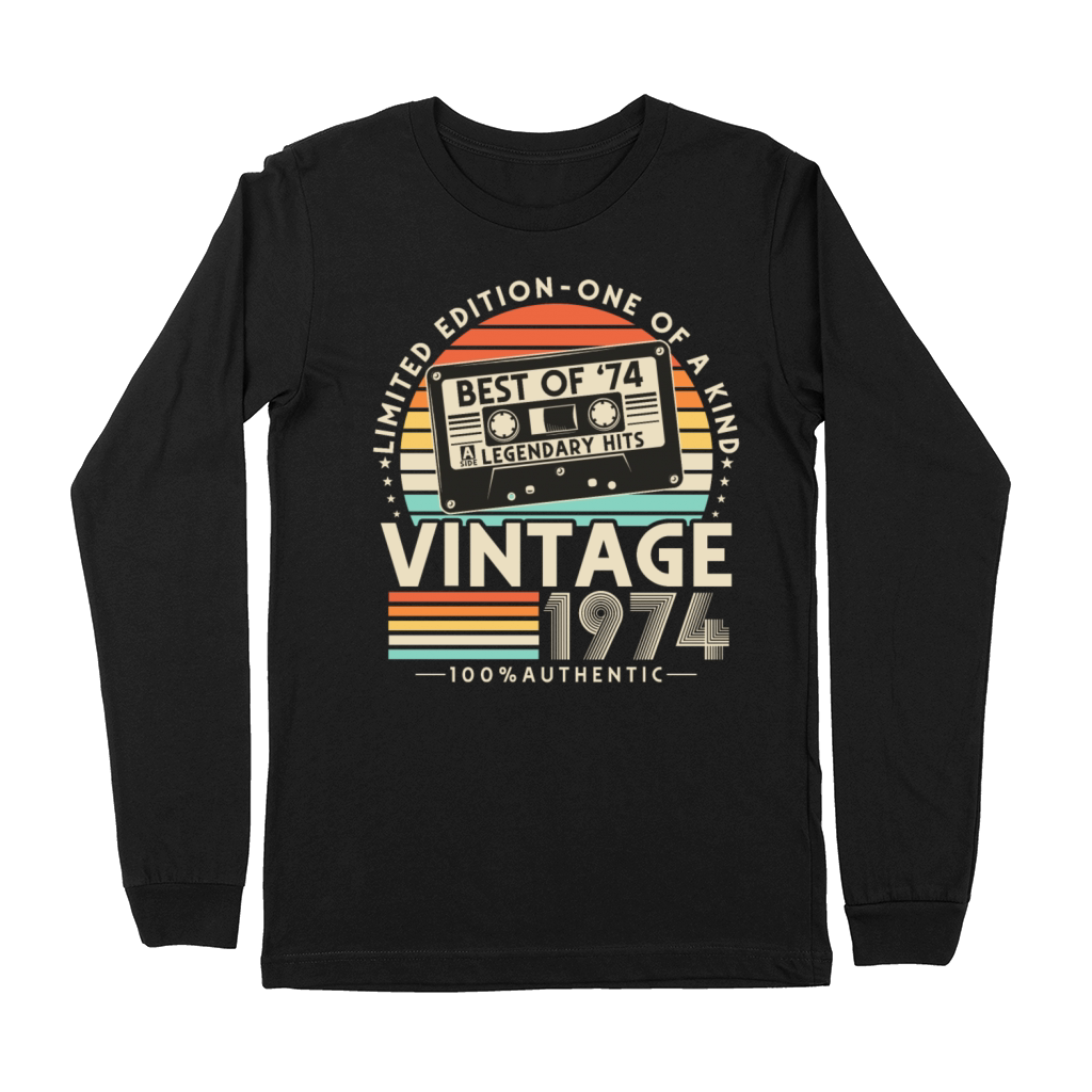 Vintage 1974 Retro 50th birthday Premium Long Sleeve