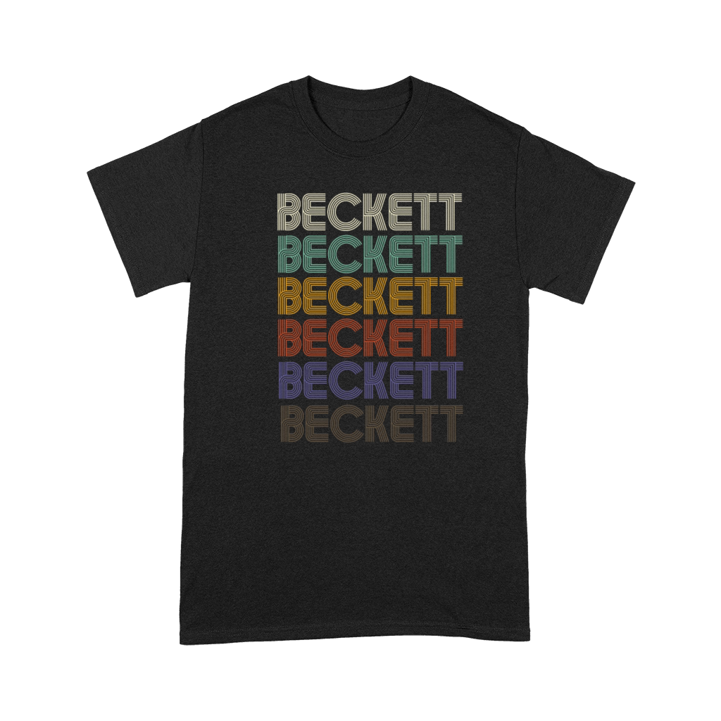 BECKETT First Name Retro Pattern Vintage Stylet Premium T-shirt