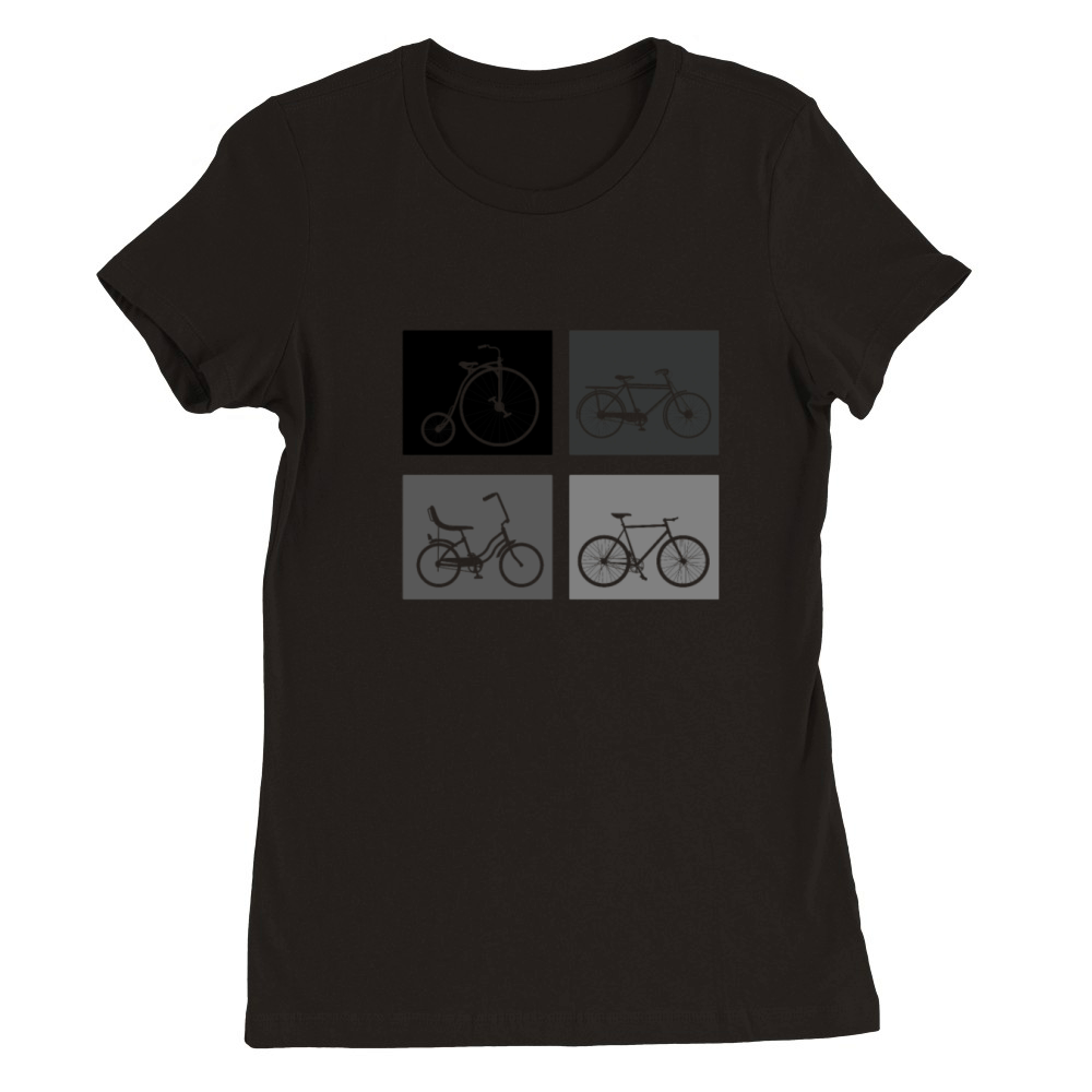 Vintage Years Birthday cycling-Bike Bicycle Premium Womens Crewneck T-shirt