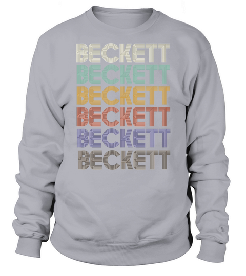 BECKETT First Name Retro Pattern Vintage Stylet Sweatshirt Unisex