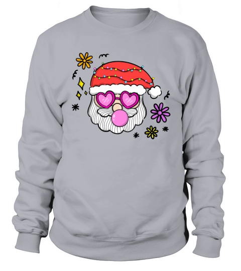 Cool Retro Santa Claus Sweatshirt Unisex