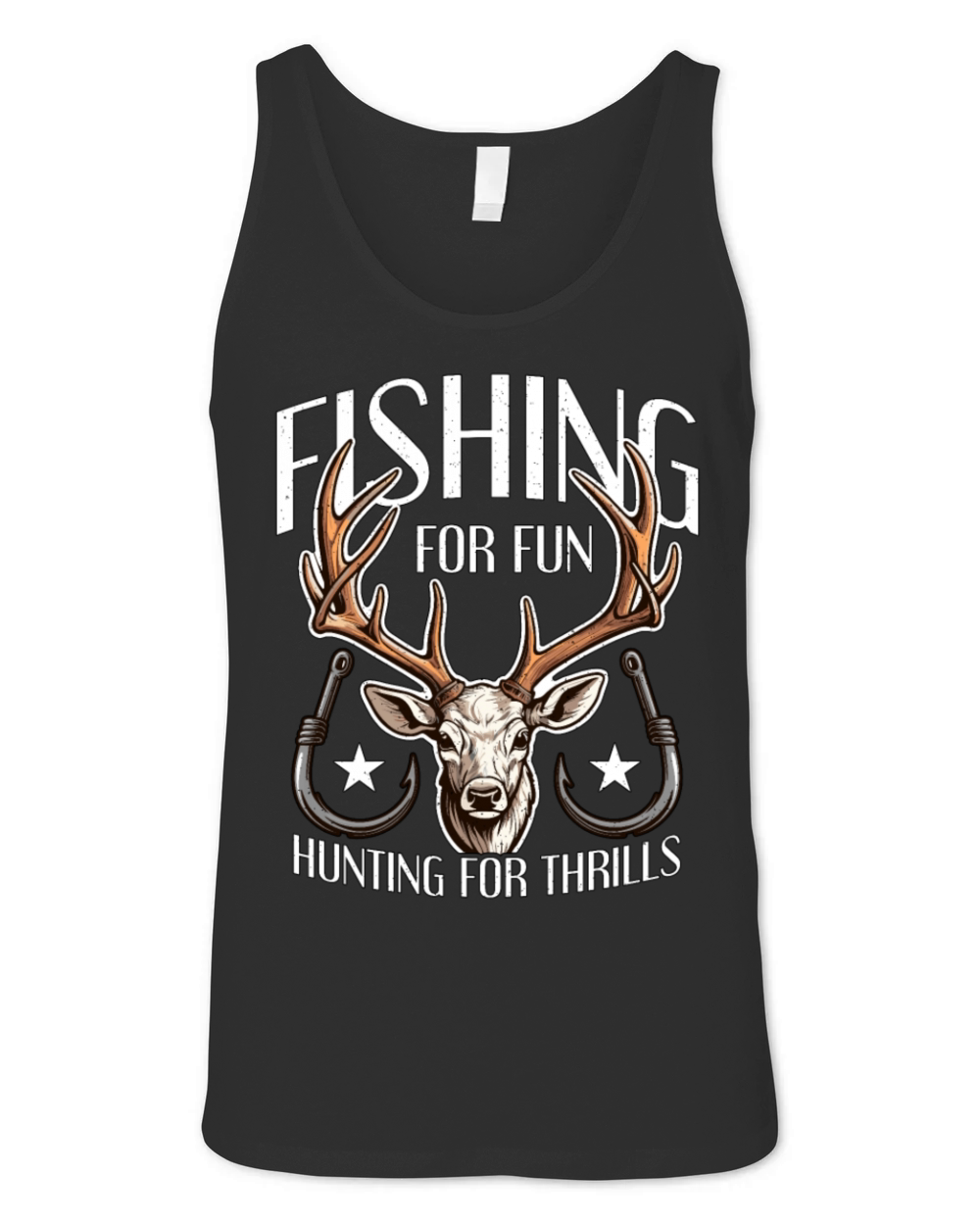 Fishing And Hunting Fishing For Fun Fisherman Unisex Jersey Tank