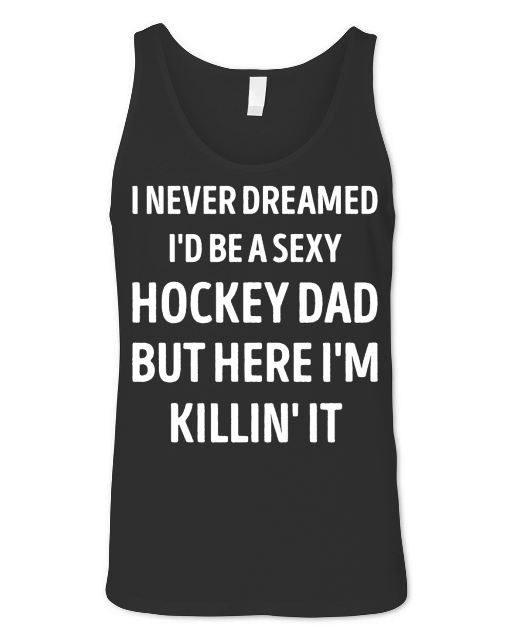 Hockey Dad Funny Dad Joke Unisex Jersey Tank