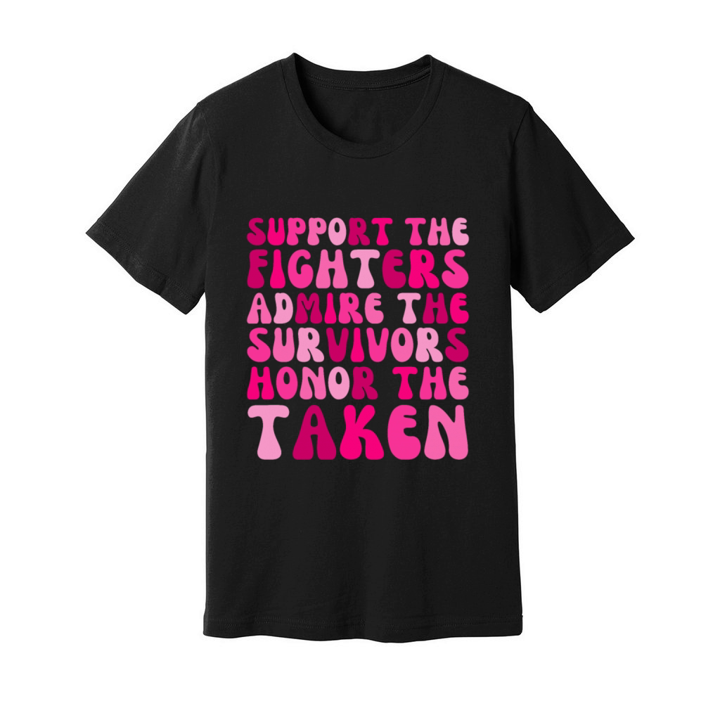 Support The Fighters Admire The Survivors Unisex Jersey Tee