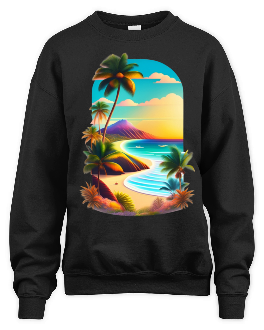 Beach Please Unisex Premium Crewneck Sweatshirt