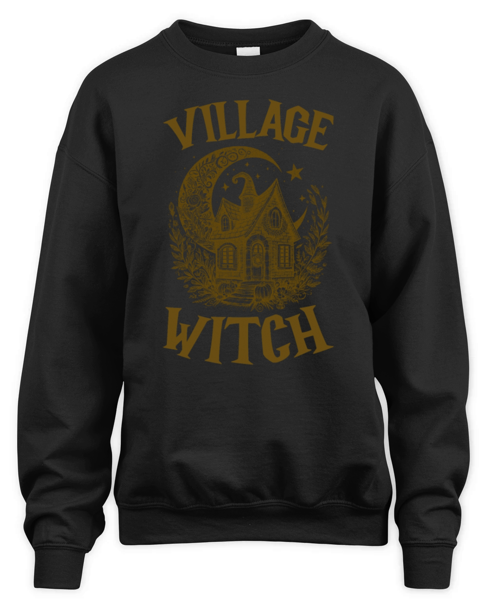 Village Witch Salem Vintage Halloween Unisex Premium Crewneck Sweatshirt