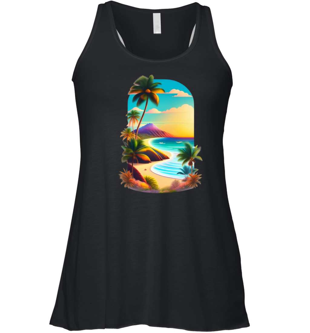 Beach Please Women's Flowy Tank Top