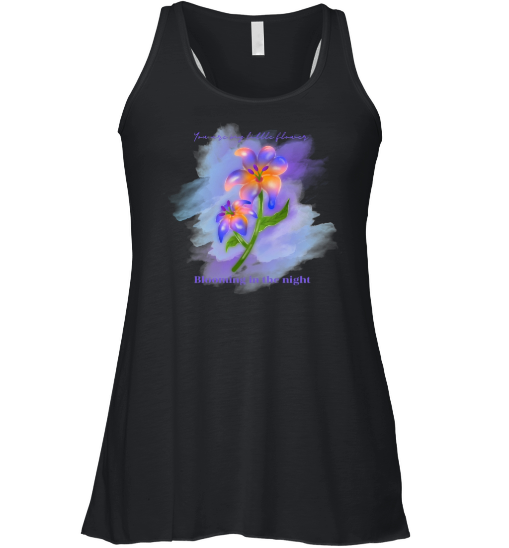 My Midnight Flower Women's Flowy Tank Top